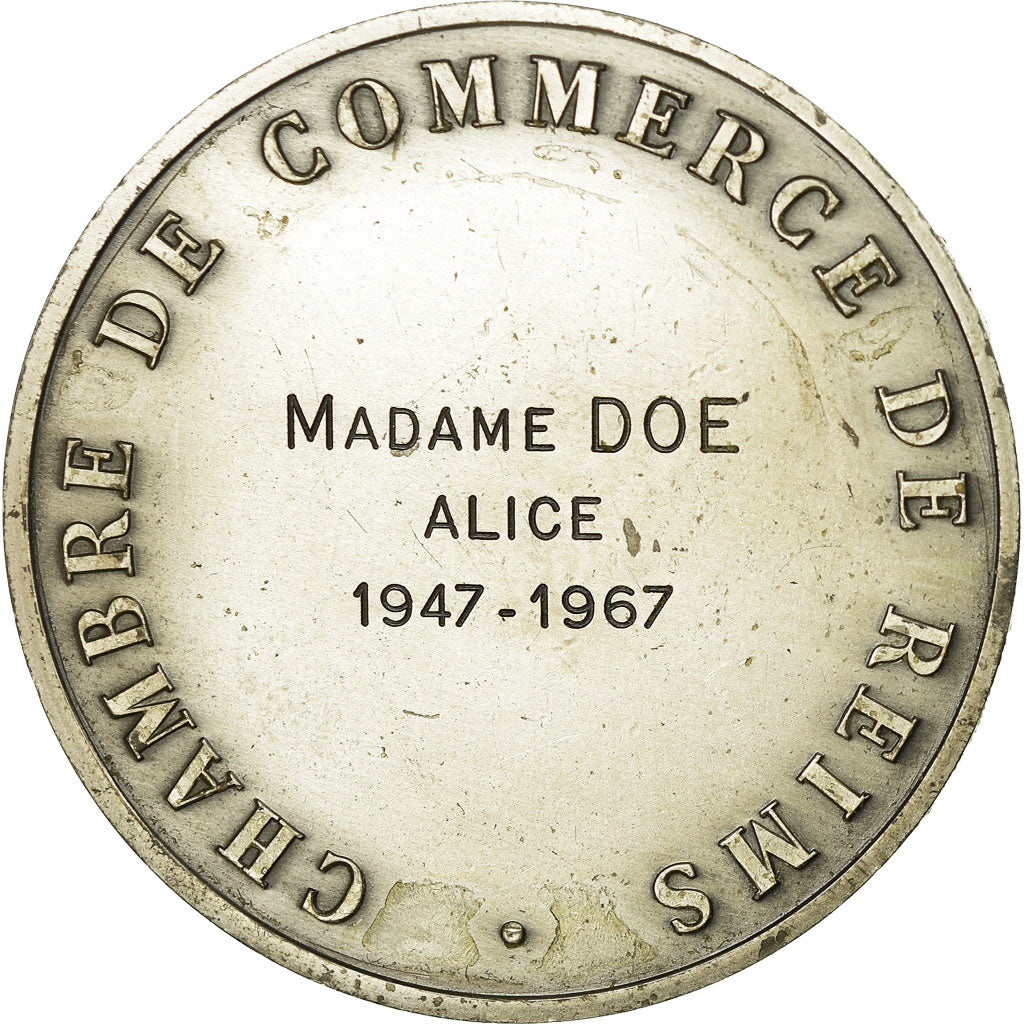 Francja, Medal, Colbert, Chambre de Commerce de Reims, 1967, Depaulis