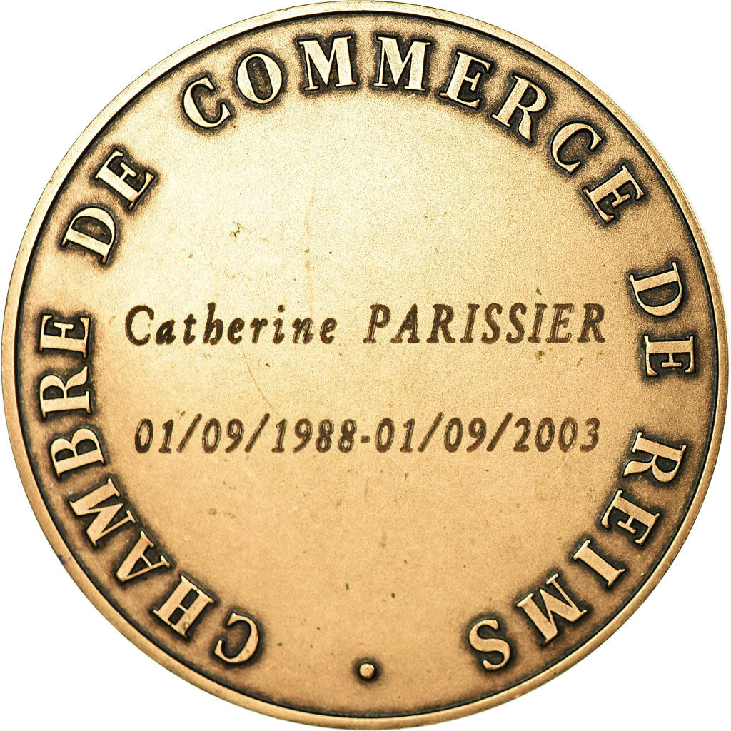 Frankreich, Medaille, Colbert, Chambre de Commerce de Reims, 2003, Depaulis