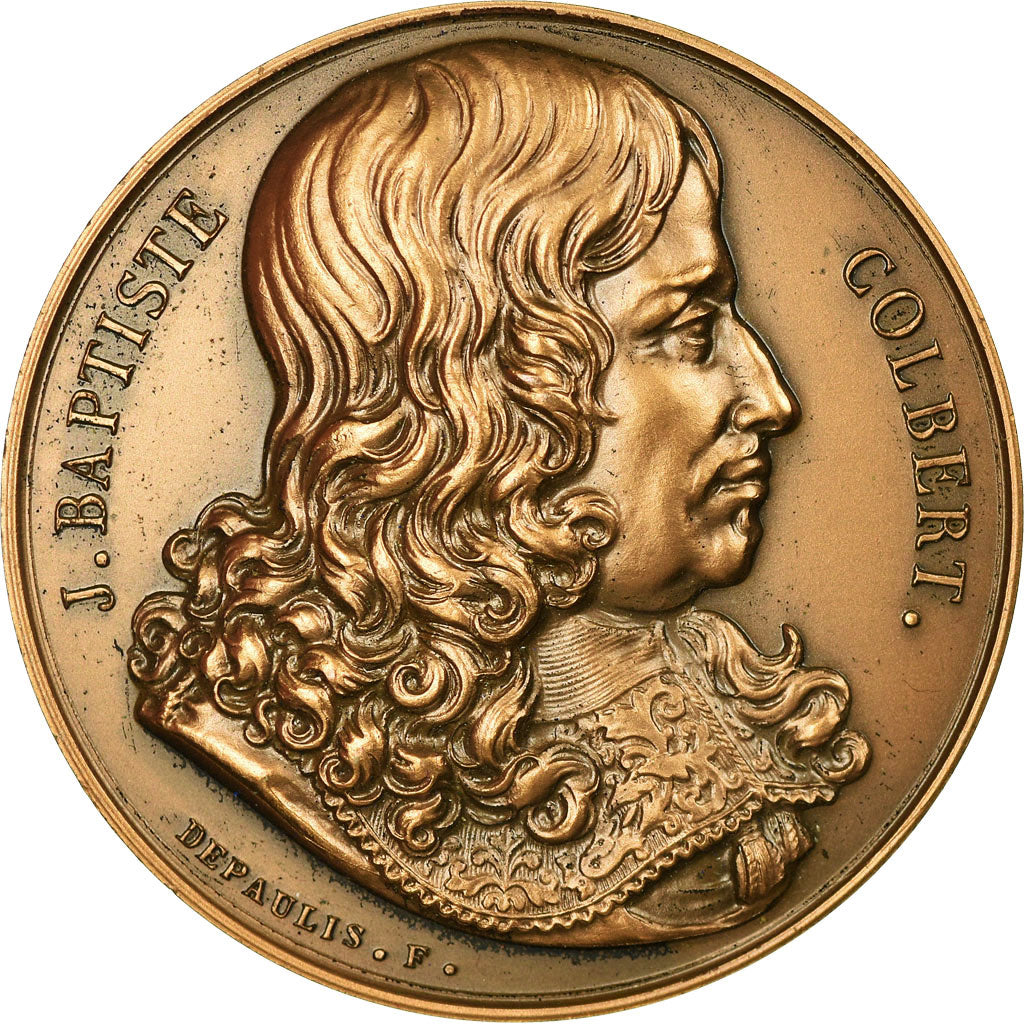 Francia, medalla, Colbert, Chambre de Commerce de Reims, 1977, Depaulis, SC