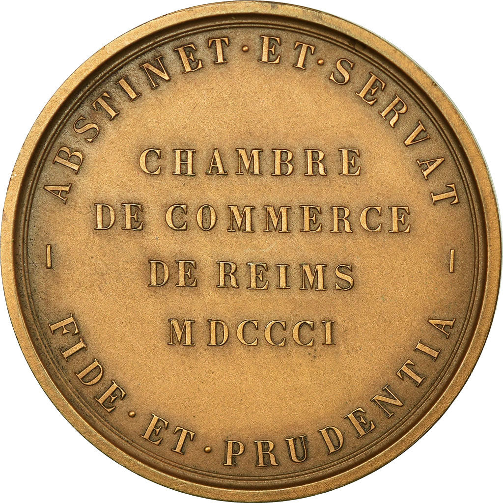 Francia, medalla, Colbert, Chambre de Commerce de Reims, Depaulis, SC, Bronce
