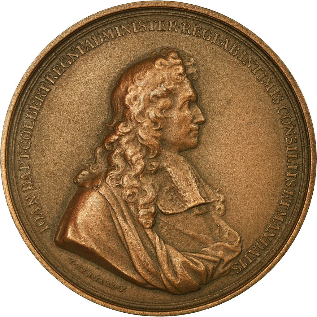 Frankreich, Medaille, Colbert, Chambre de Commerce de Reims, T. Bernard, UNZ+