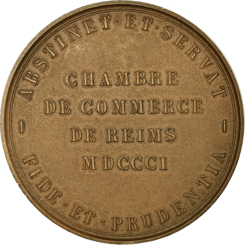 Frankreich, Medaille, Colbert, Chambre de Commerce de Reims, T. Bernard, UNZ+