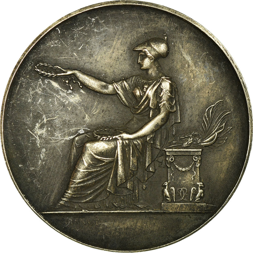 France, Médaille, La Société Industrielle de Reims, Brenet, TTB+, Argent