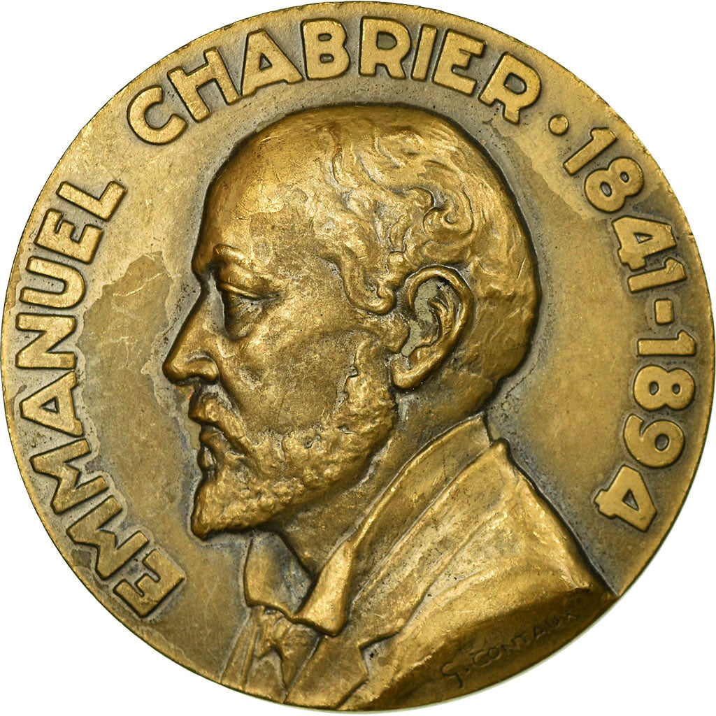 France, Médaille, Emmanuel Chabrier, Chambre de Commerce d'Ambert, SUP, Bronze