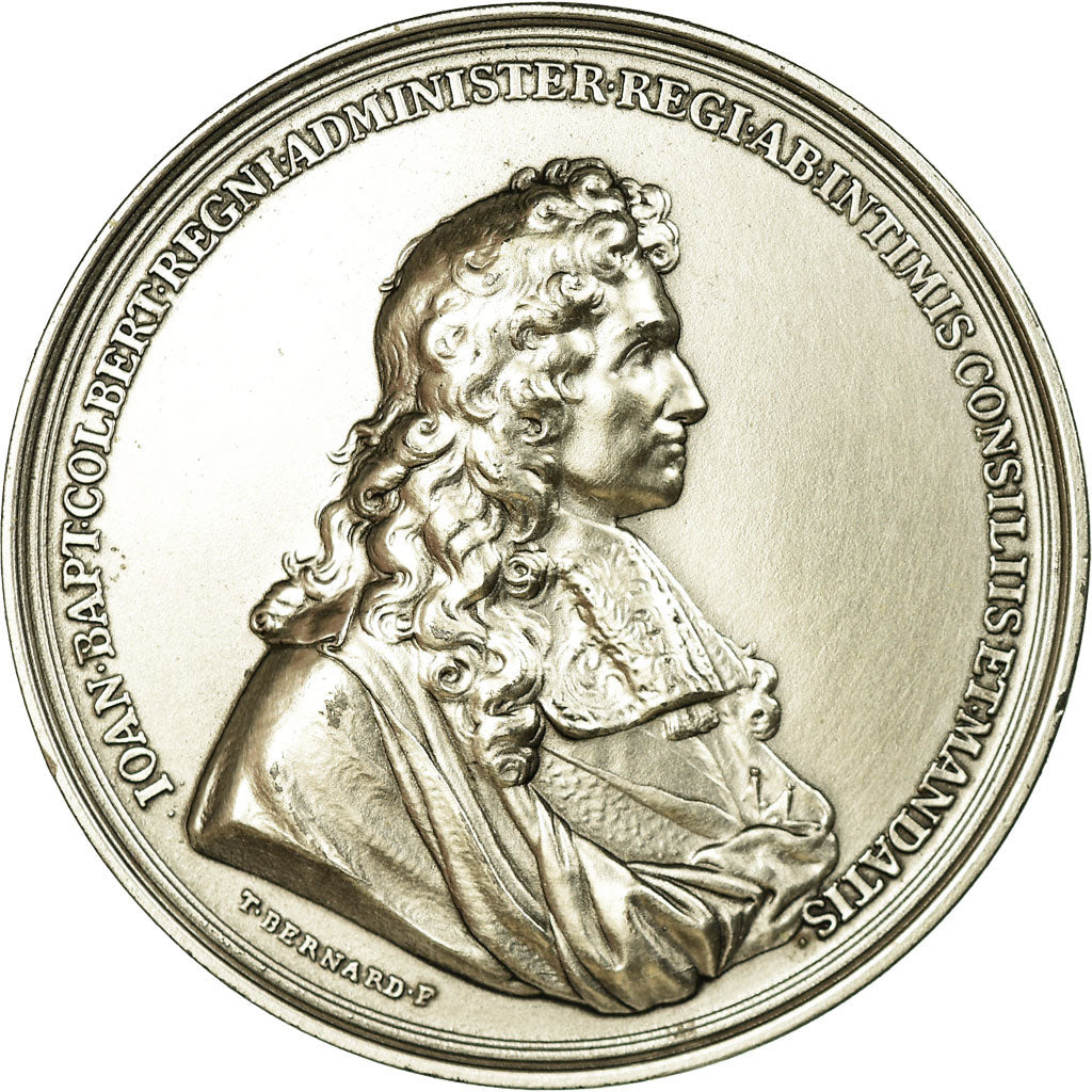 Francja, Medal, Colbert, Chambre de Commerce de Reims, Undated, T. Bernard