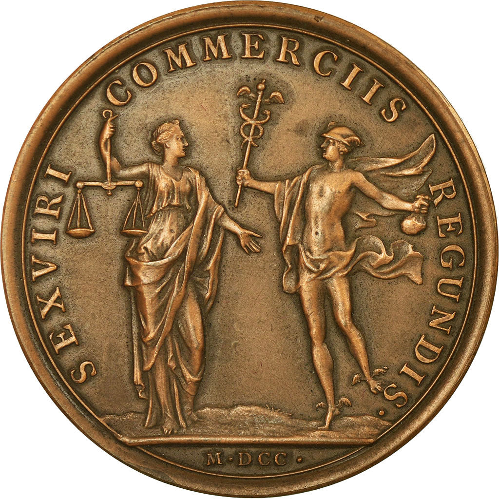 France, Medal, Louis XIV, Chambre de Commerce de Dunkerque, History, 1950