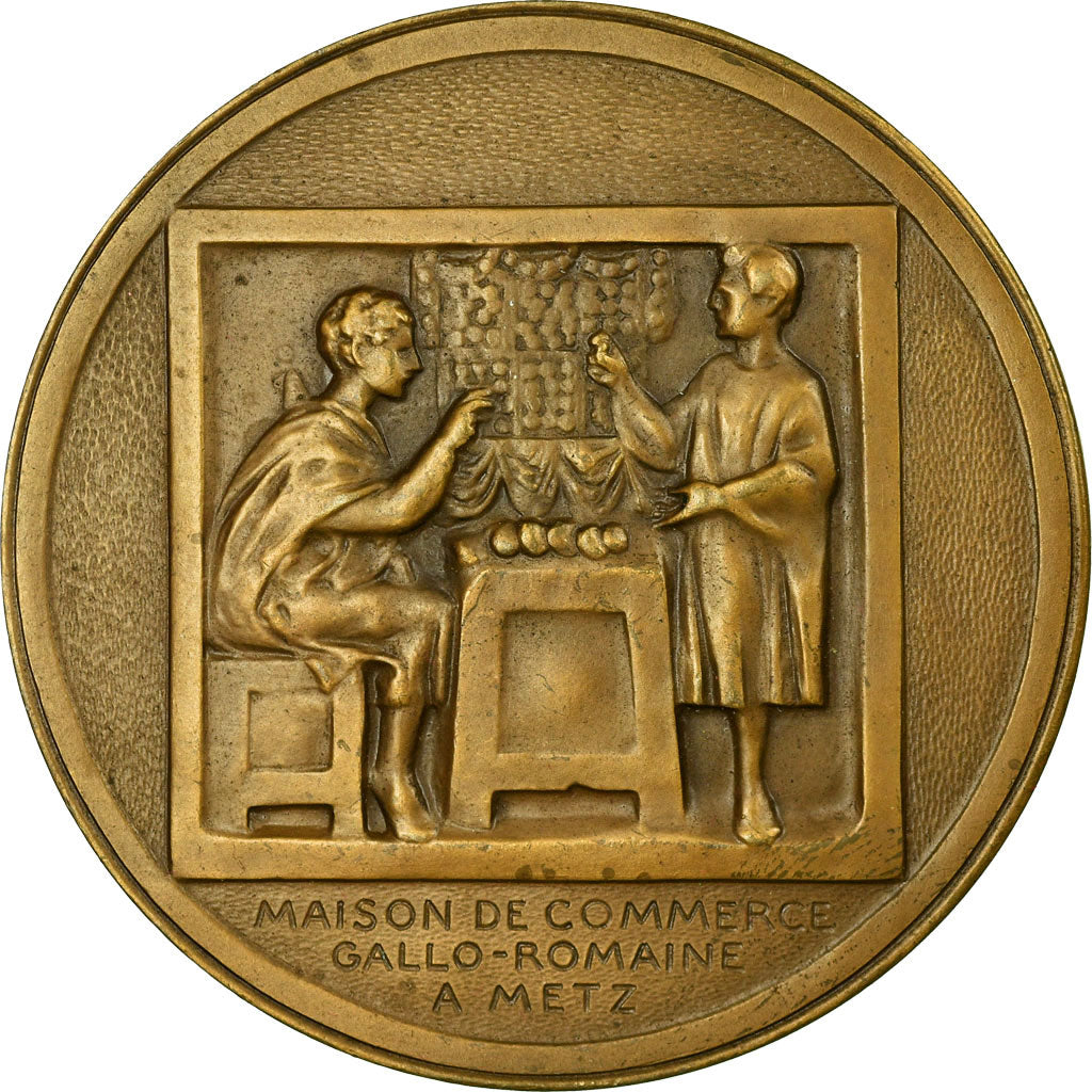 France, Medal, Chambre de Commerce de Metz, AU(55-58), Bronze