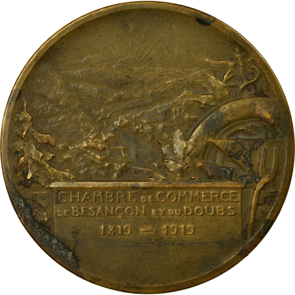 Frankreich, Medaille, Chambre de Commerce de Besançon et du Doubs, 1919