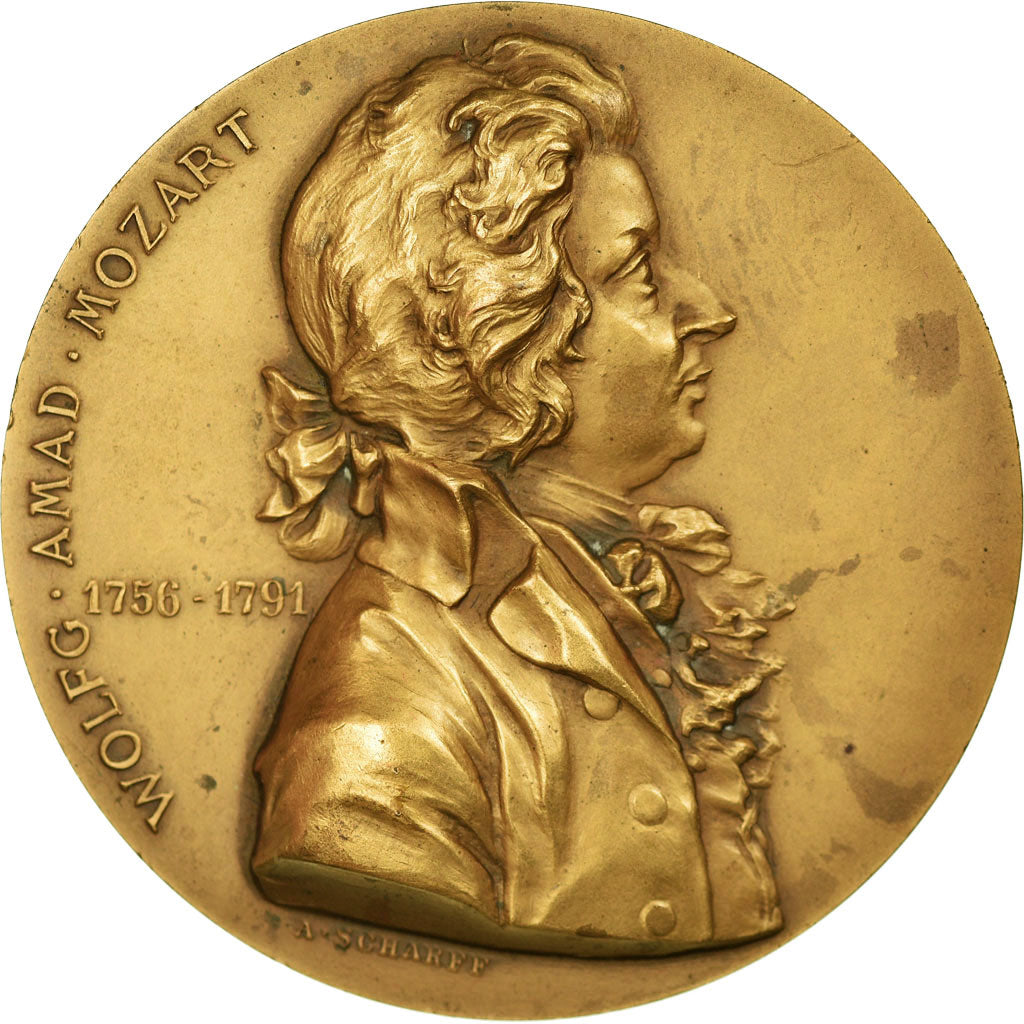 Österreich, Medaille, Musique, Mozart, Wien, 1896, Scharff, VZ+, Bronze