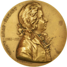 Österreich, Medaille, Musique, Mozart, Wien, 1896, Scharff, VZ+, Bronze