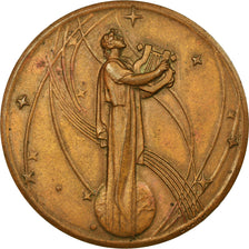 Frankrijk, Medaille, Art Déco, Musique, Monier, PR, Bronze