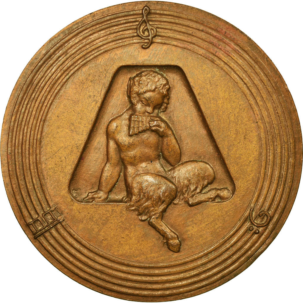 Frankrijk, Medaille, Art Déco, Musique, Monier, PR, Bronze