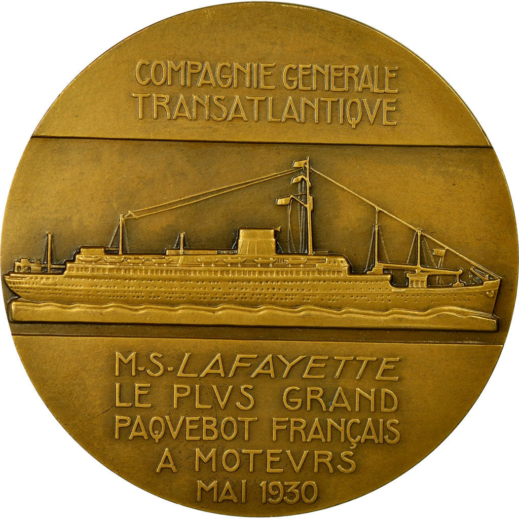France, Médaille, Compagnie Générale Transatlantique, Paquebot Lafayette