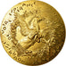 Francia, medaglia, Voeux, Nouvelle Année, Animaux, 1973, BB, Bronzo dorato