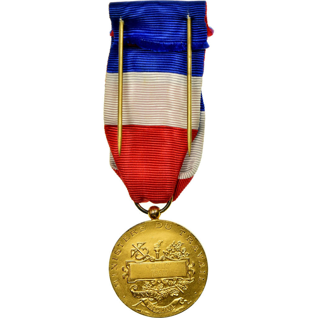 France, Médaille d'honneur du travail, Medal, 1983, Excellent Quality