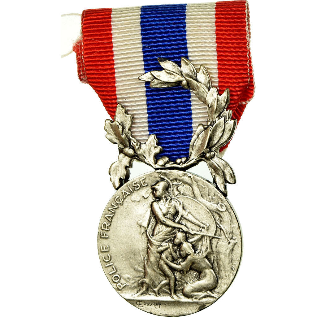 France, Police Française, Ministère de l'Intérieur, Medal, Excellent Quality