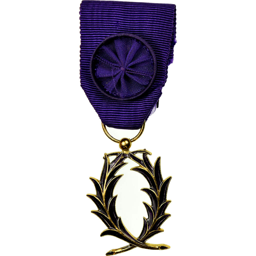 Frankrijk, Palmes Académiques Officier, Medaille, Excellent Quality, Zilver, 38