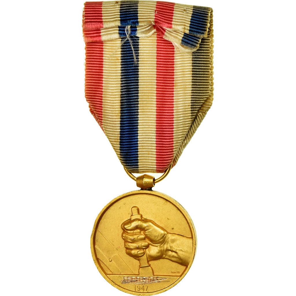 France, Médaille des cheminots, Medal, 1947, Very Good Quality, Favre-Bertin