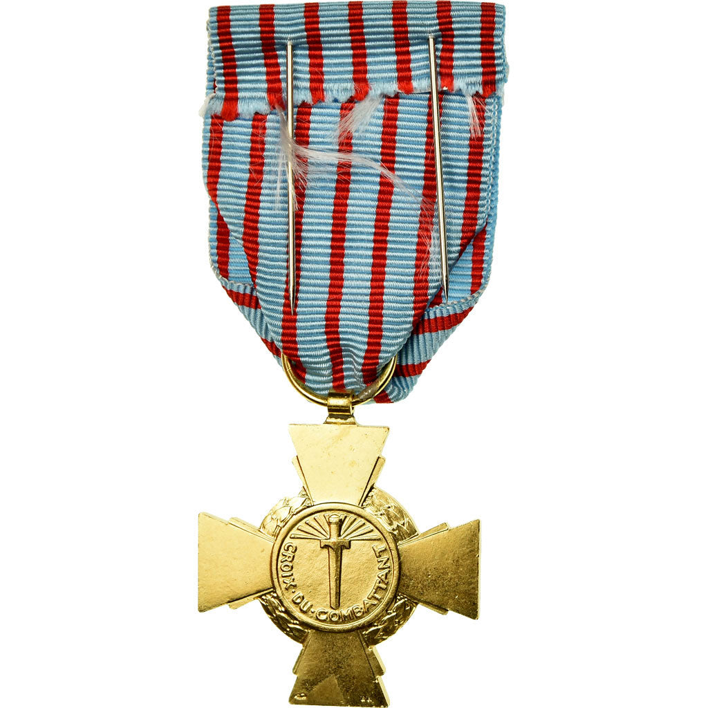 França, Croix du Combattant, Medal, 1939-1945, Qualidade Excelente, Bronze