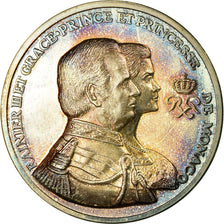 Monaco, Médaille, Rainier III et Grace de Monaco, SPL, Argent