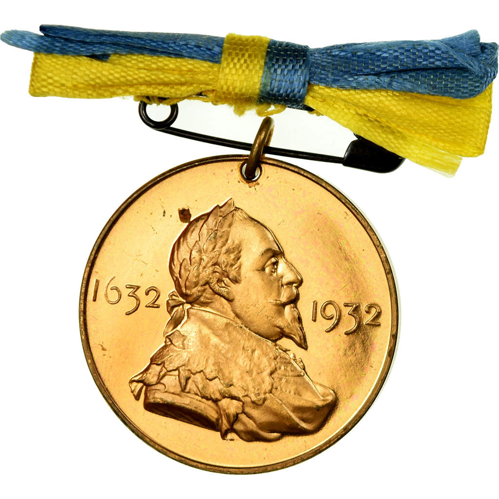 Sweden, Gustav II, Bataille de Lützen, Medal, Excellent Quality, Copper Gilt