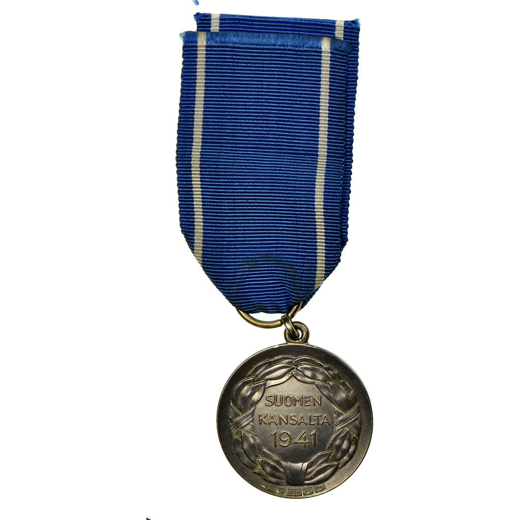 Finland, Bravoure, Suomen Kansalta, Medal, 1941, Excellent Quality, Silver, 30