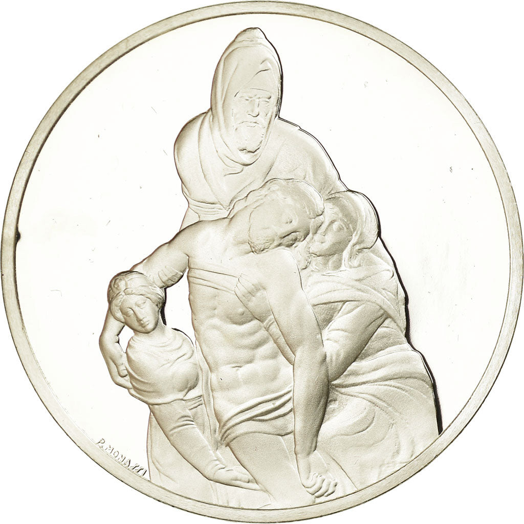 Francia, medaglia, Peinture, Michel Ange, Pieta de Florence, Monassi, SPL+