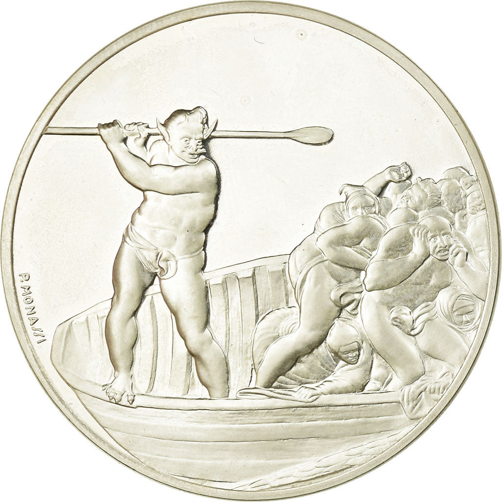 Frankreich, Medaille, Peinture, Michel Ange, La Barque de Charon, Monassi, UNZ+