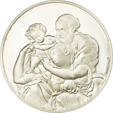 France, Medal, Peinture, Michel Ange, Le Tondo Doni, Monassi, MS(64), Silver