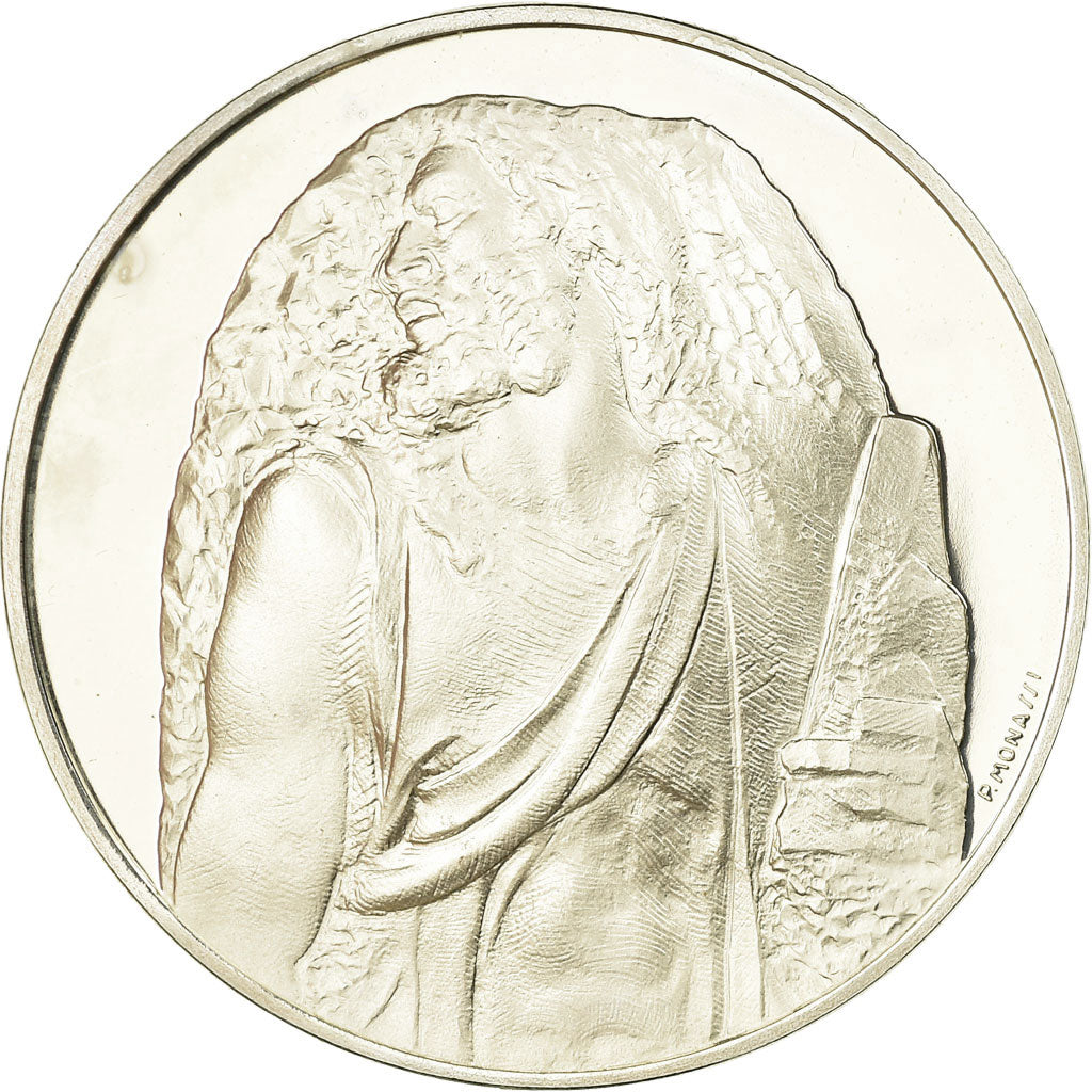 France, Medal, Peinture, Michel Ange, Saint Matthieu, Monassi, MS(64), Silver
