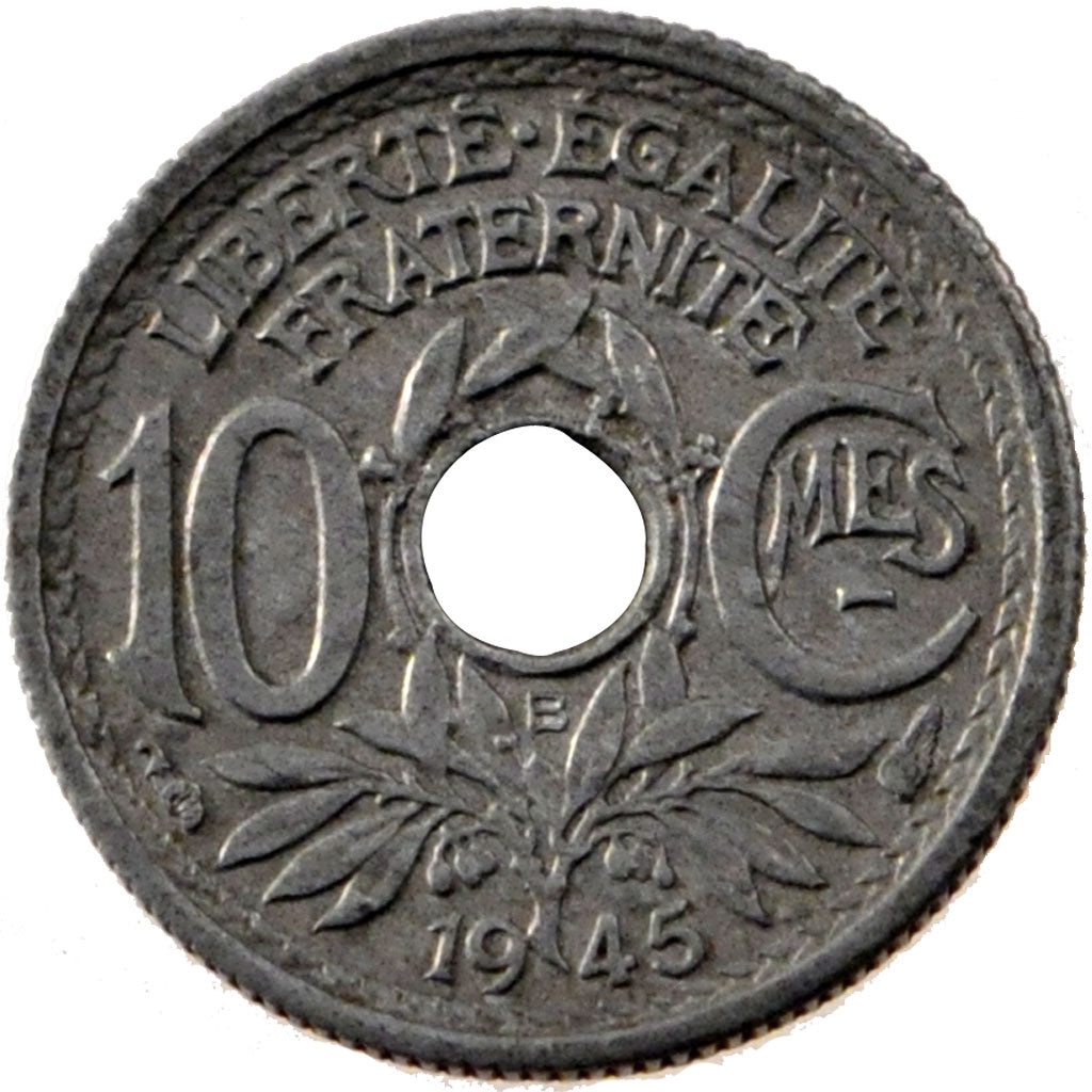 FRANCE, Lindauer, 10 Centimes, 1945, Beaumont - Le Roger, KM #906.2, MS(60-62),.