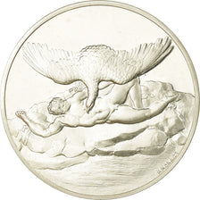 Francia, medaglia, Peinture, Michel Ange, Tityos, Monassi, SPL+, Argento