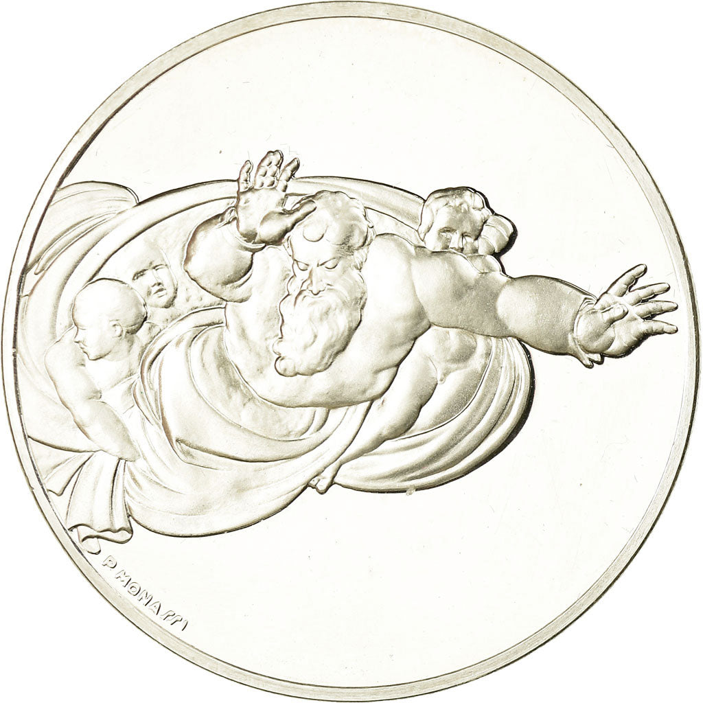 France, Medal, Peinture, Michel Ange, la Réunion des Eaux, Monassi, MS(64)