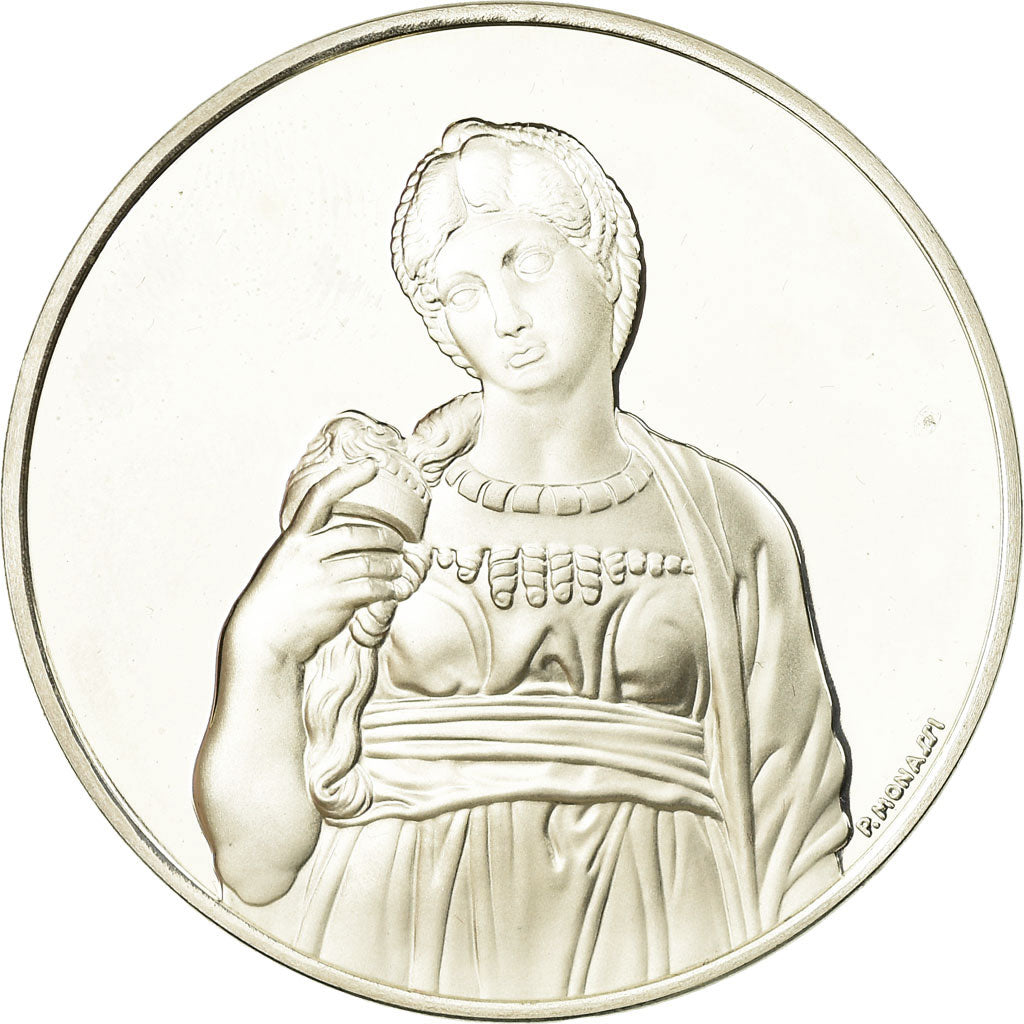 France, Medal, Peinture, Michel Ange, Léa, Monassi, MS(64), Silver