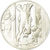 France, Medal, Peinture, Michel Ange, La Mort d'Aman, Monassi, MS(64), Silver