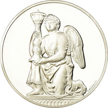 Francia, medaglia, Peinture, Michel Ange, Ange à Genou, Monassi, SPL+, Argento