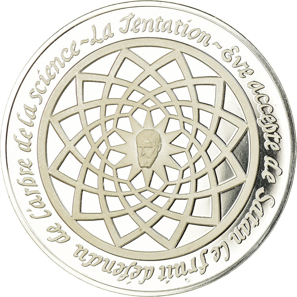 France, Médaille, Peinture, Michel Ange, la Tentation, Monassi, SPL+, Argent