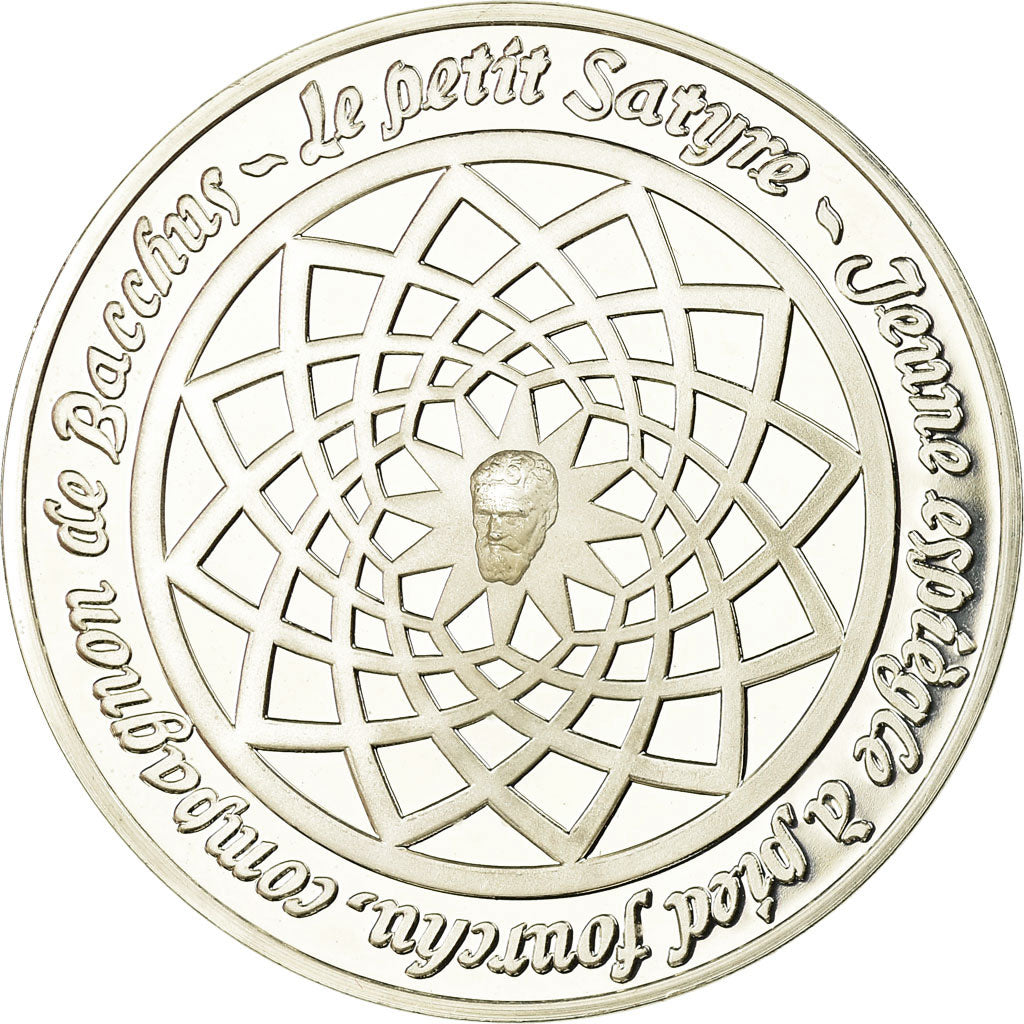 France, Medal, Peinture, Michel Ange, le Petit Satyre, Monassi, MS(64), Silver