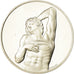 France, Medal, Peinture, Michel Ange, l'Esclave mourant, Monassi, MS(64), Silver