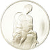 France, Medal, Peinture, Michel Ange, Vierge médicis, Monassi, MS(64), Silver