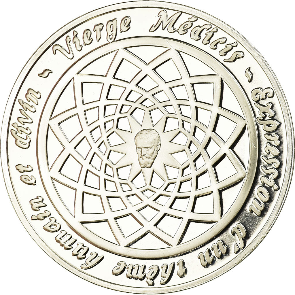 France, Medal, Peinture, Michel Ange, Vierge médicis, Monassi, MS(64), Silver