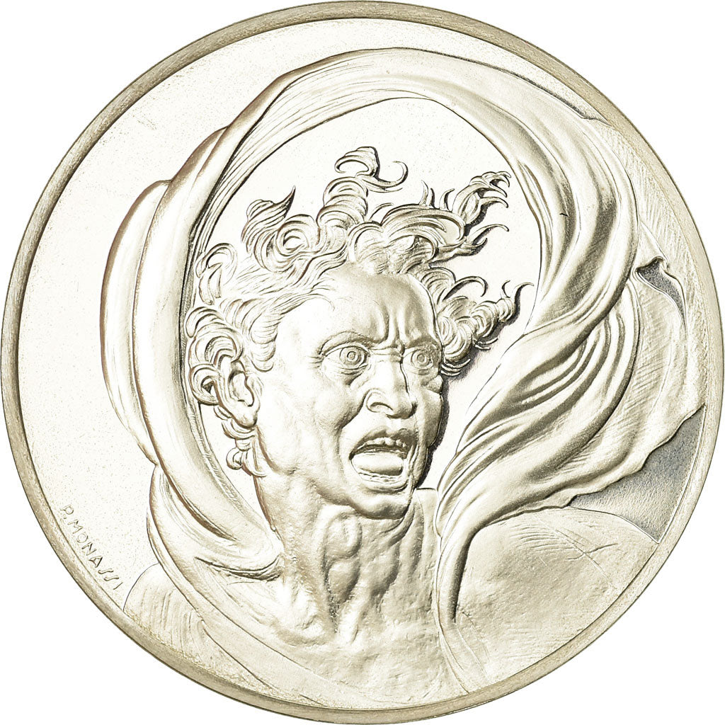 Francia, medaglia, Peinture, Michel Ange, le Damné, Monassi, SPL+, Argento