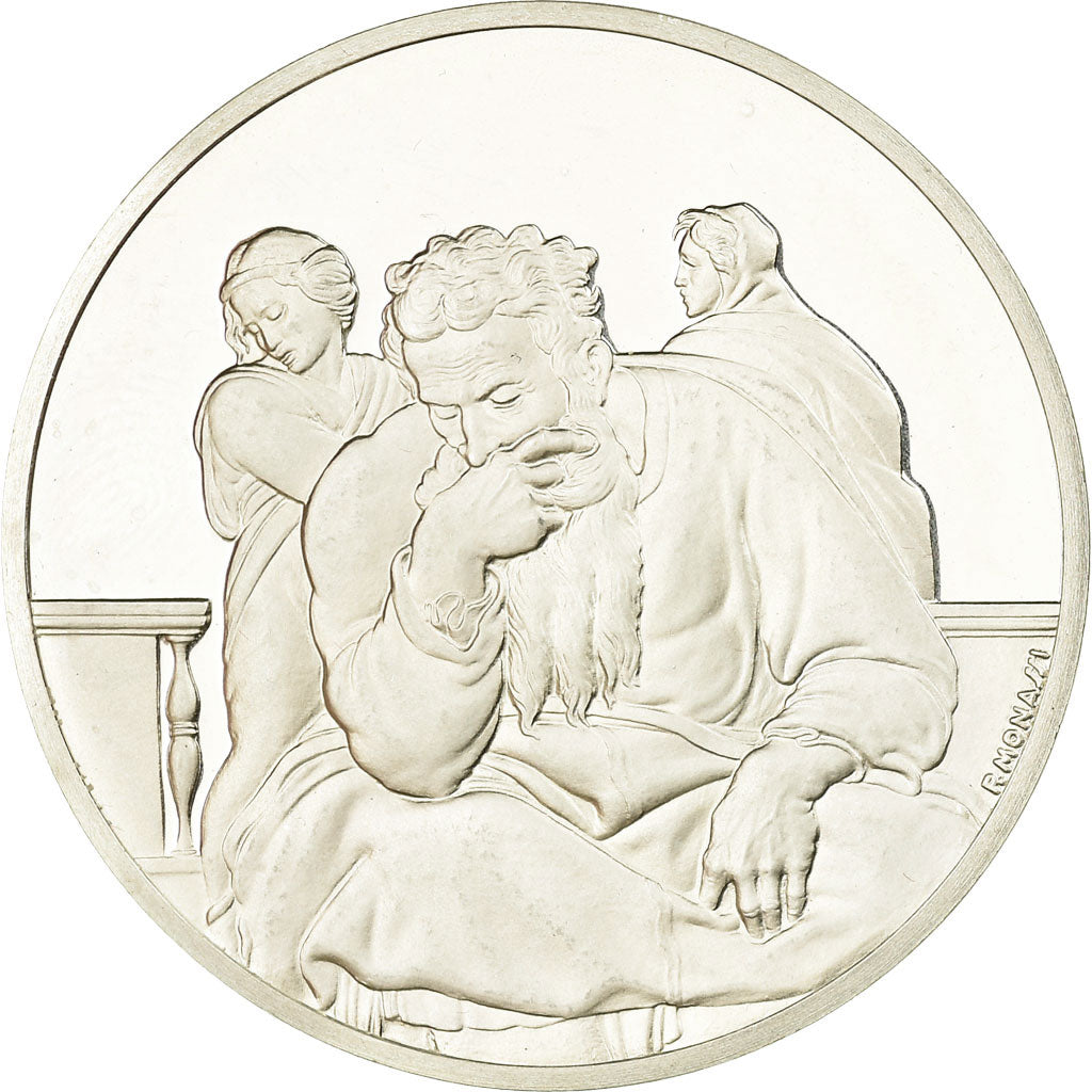 France, Medal, Peinture, Michel Ange, le Prophète Jérémie, Monassi, MS(64)
