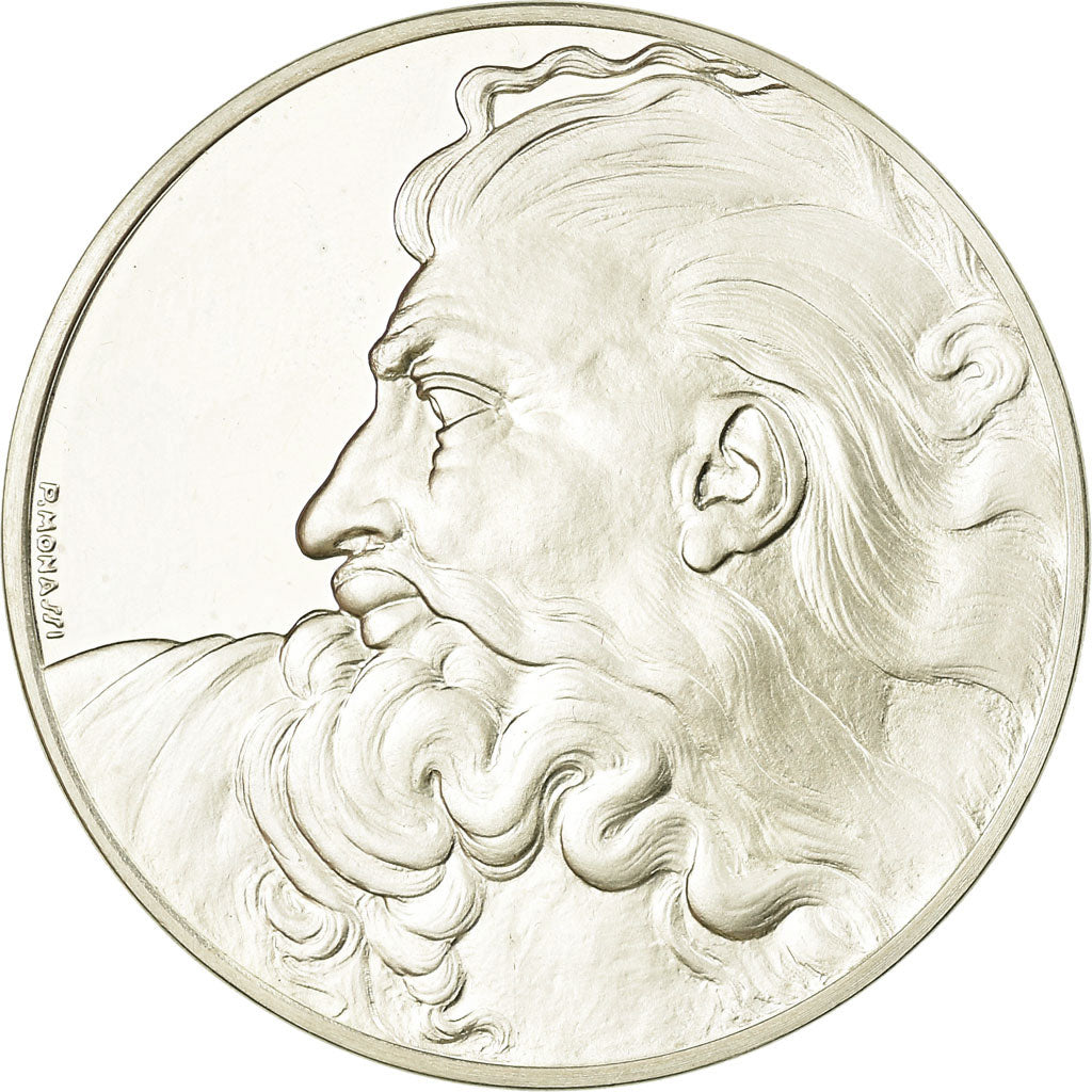 France, Medal, Peinture, Michel Ange, la Fête de Dieu, Monassi, MS(64), Silver