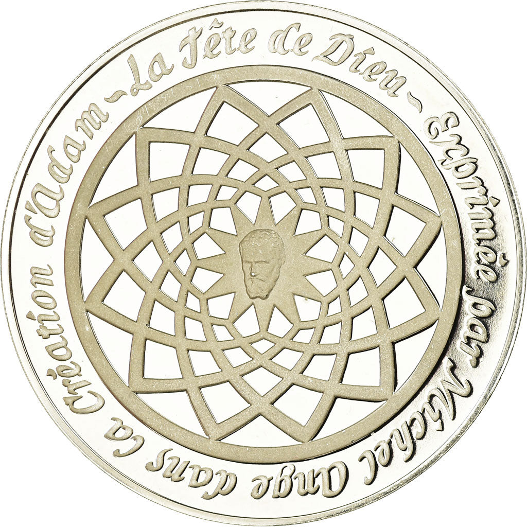 France, Medal, Peinture, Michel Ange, la Fête de Dieu, Monassi, MS(64), Silver