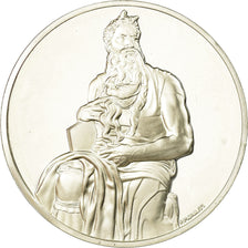 France, Medal, Peinture, Michel Ange, Moïse, Monassi, MS(64), Silver