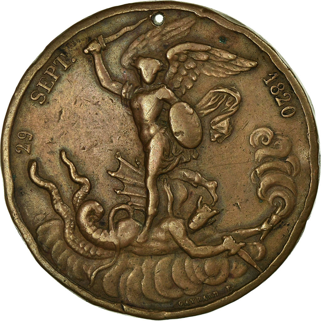 Frankrijk, Medaille, Naissance du Comte de Chambord, 1820, Gayrard, FR, Koper