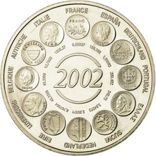 France, Medal, Naissance de l'Euro Fiduciaire, 2002, MS(64), Copper-nickel