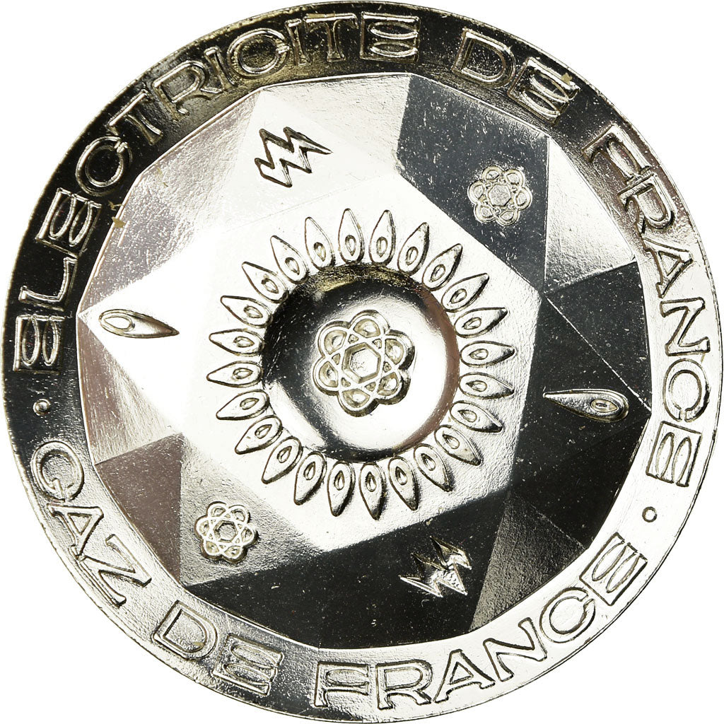 Frankreich, Medaille, Électricité de France et gaz de France, STGL, Silvered