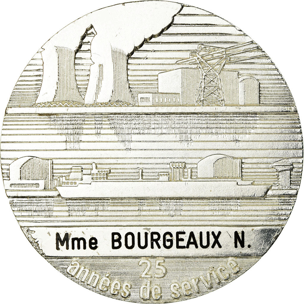Frankreich, Medaille, Électricité de France et gaz de France, STGL, Silvered